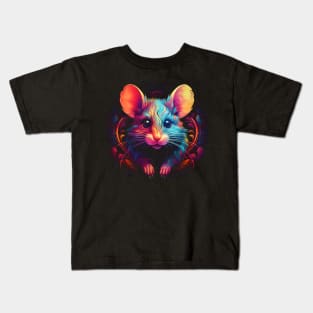 Neon Rodent #3 Kids T-Shirt